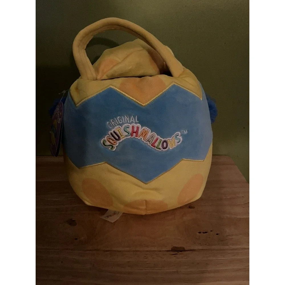Squishmallows Bebe the‎ Bluebird Plush Easter Basket Treat Pail 10